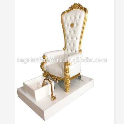 2019  Cheap price royal throne luxury salon nail spa white pedicure chair